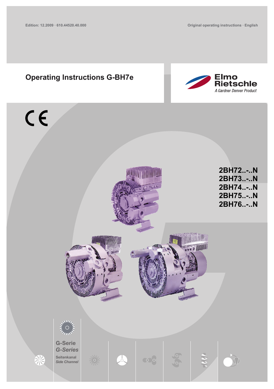 Elmo Rietschle G-BH7e User Manual | 52 pages
