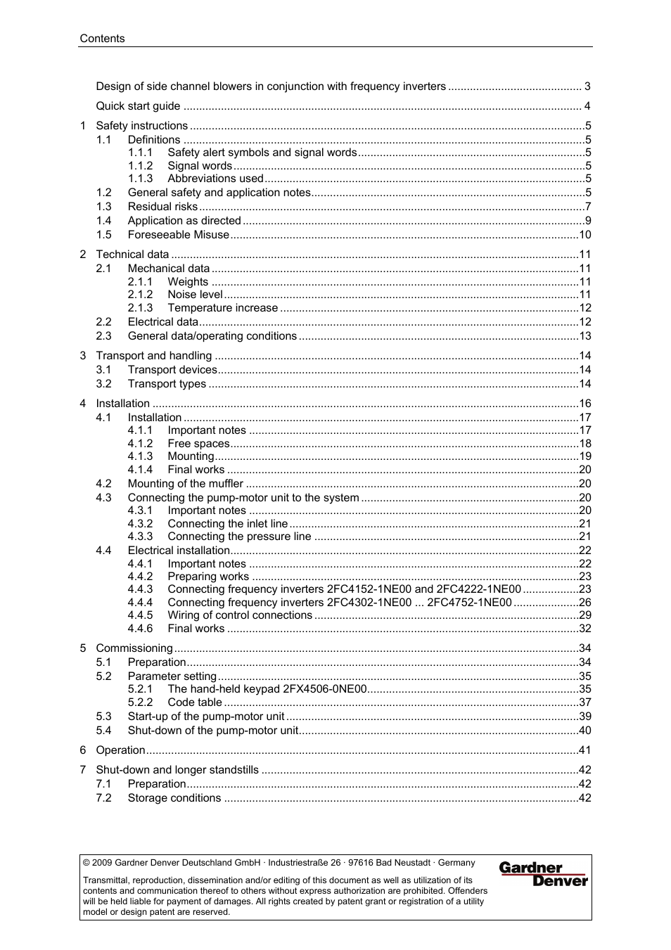 Elmo Rietschle G-BH7e User Manual | Page 2 / 52