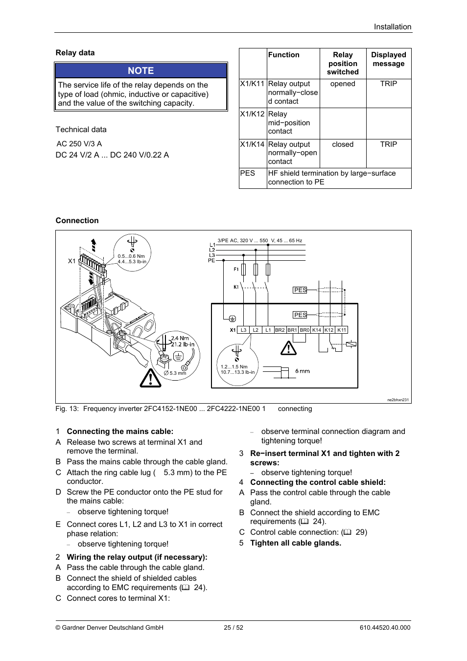 Elmo Rietschle G-BH7e User Manual | Page 25 / 52