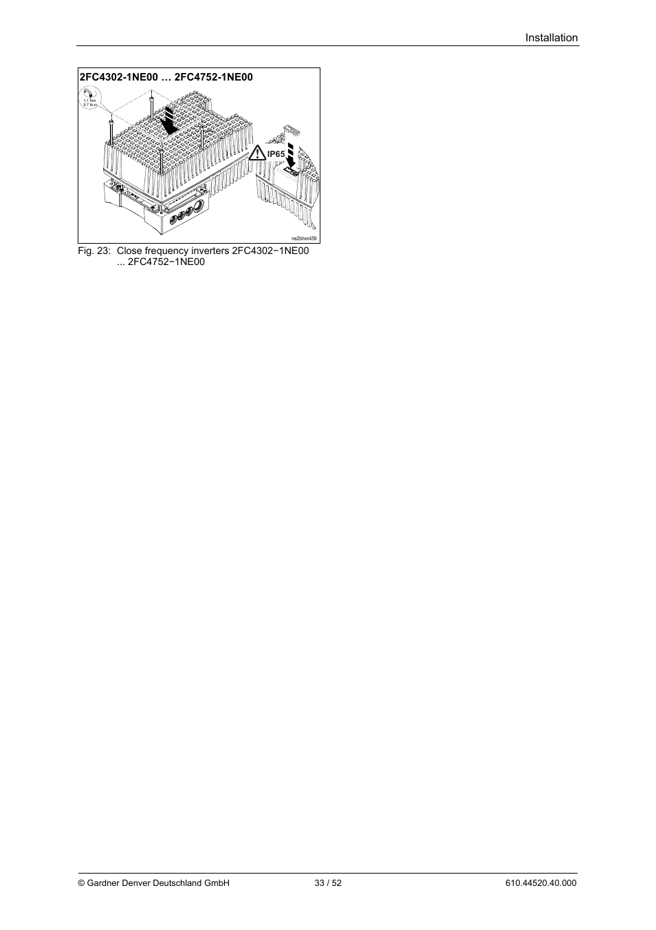Elmo Rietschle G-BH7e User Manual | Page 33 / 52