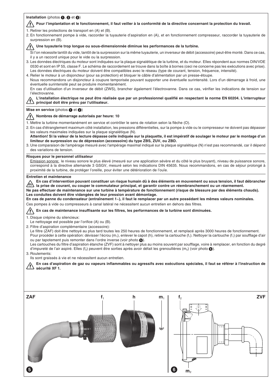 Zaf zvf | Elmo Rietschle G-SAH User Manual | Page 11 / 48