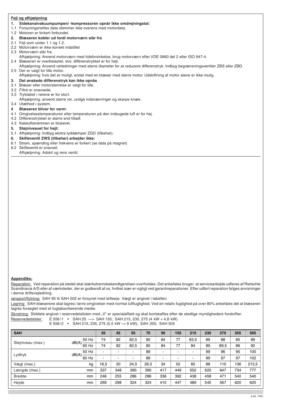 Elmo Rietschle G-SAH User Manual | Page 20 / 48