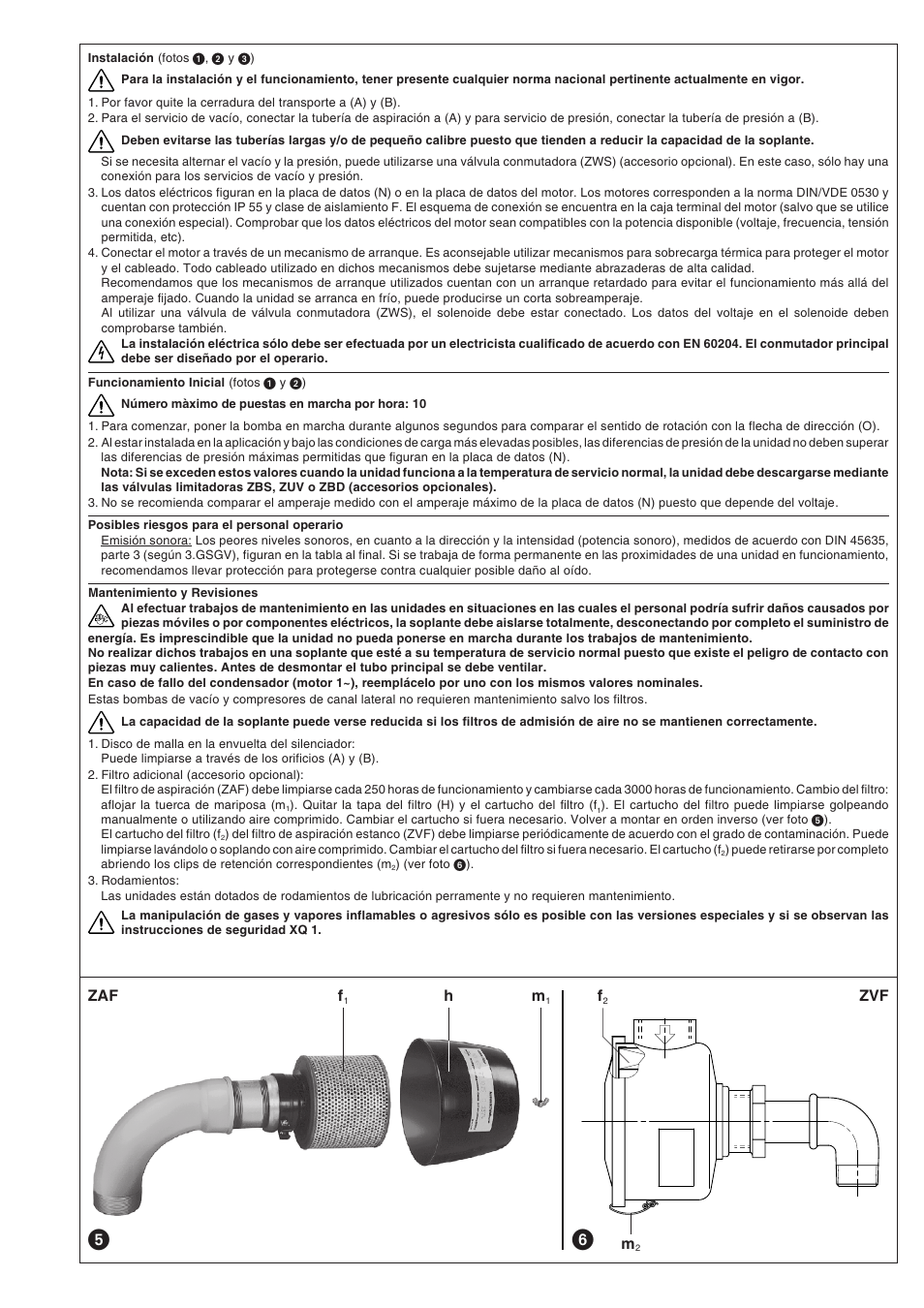 Zaf zvf | Elmo Rietschle G-SAH User Manual | Page 31 / 48