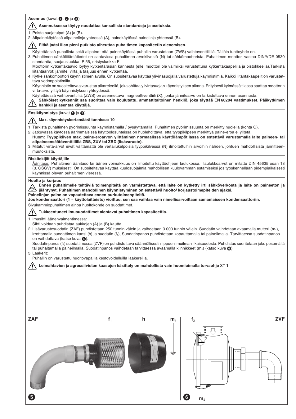 Zaf zvf | Elmo Rietschle G-SAP User Manual | Page 43 / 48