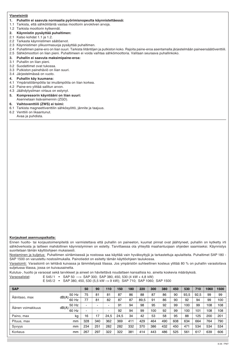 Elmo Rietschle G-SAP User Manual | Page 44 / 48