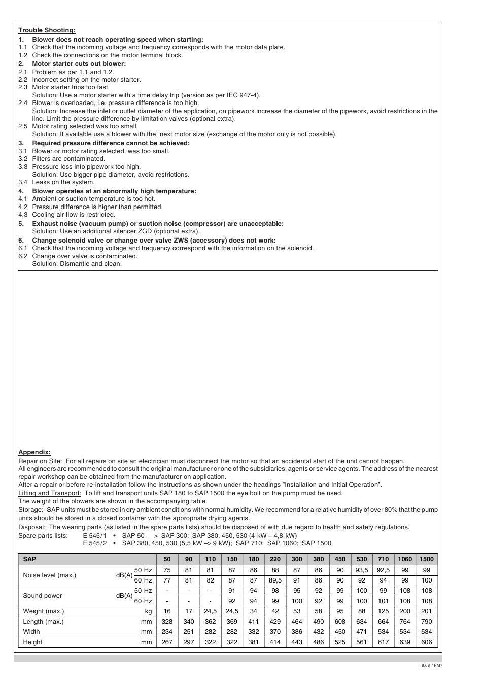 Elmo Rietschle G-SAP User Manual | Page 8 / 48