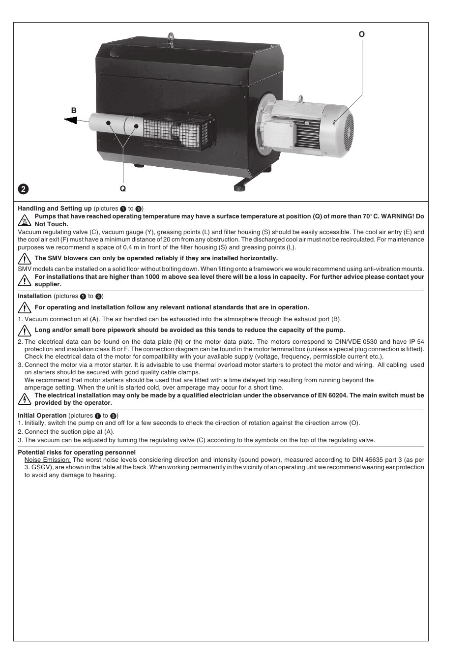 Elmo Rietschle G-SMV User Manual | Page 6 / 40