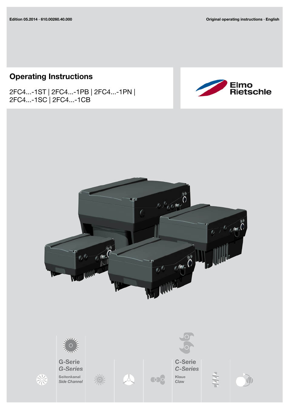 Elmo Rietschle 2FC4...-1CB User Manual | 74 pages