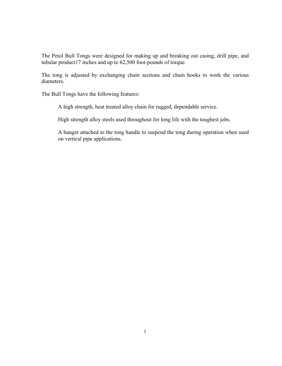 La116-23 petol bull tong description | GEARENCH LA116-23 PETOL Bull Tong User Manual | Page 3 / 21