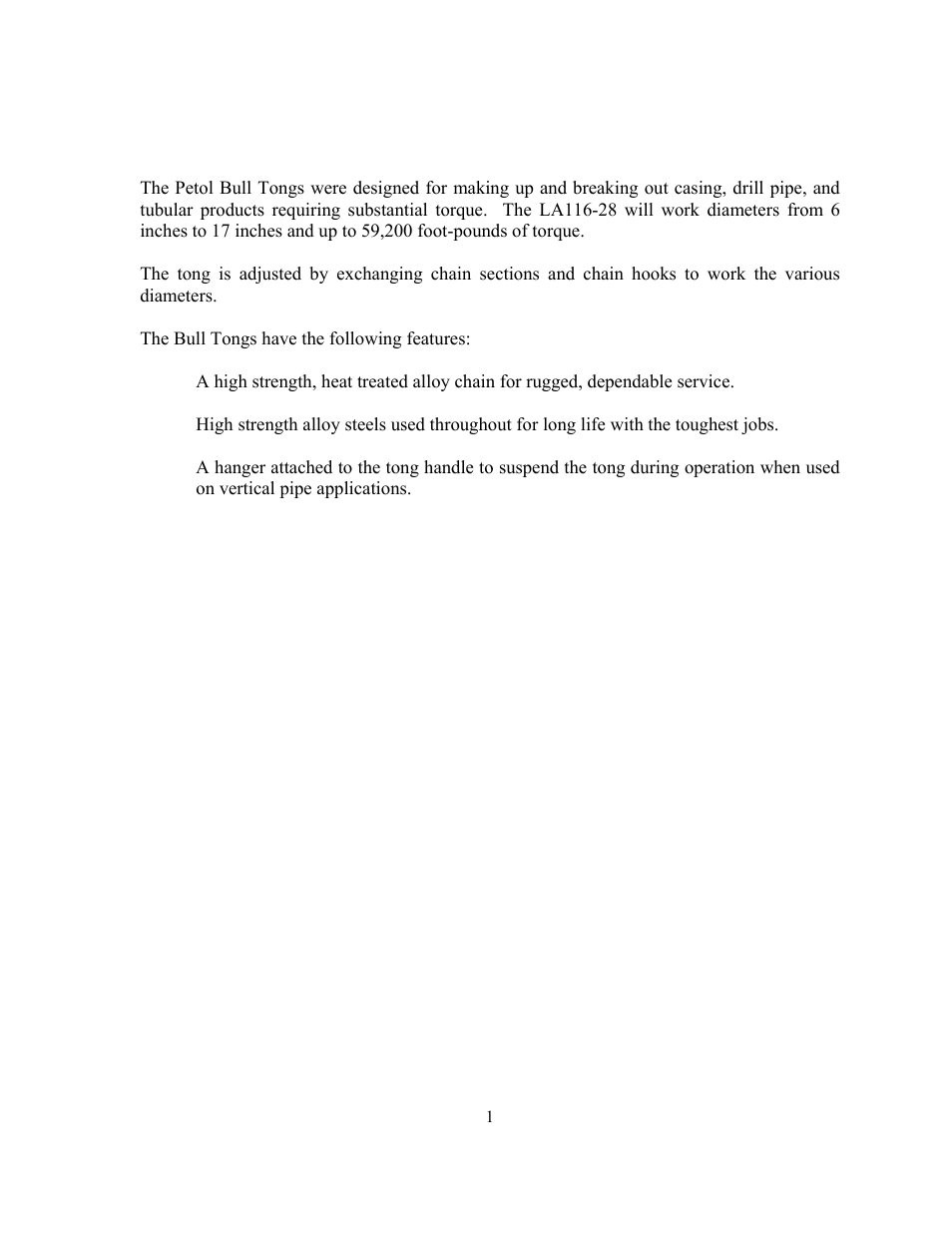 La116-28 petol bull tong description | GEARENCH LA116-28 PETOL Bull Tong User Manual | Page 3 / 21
