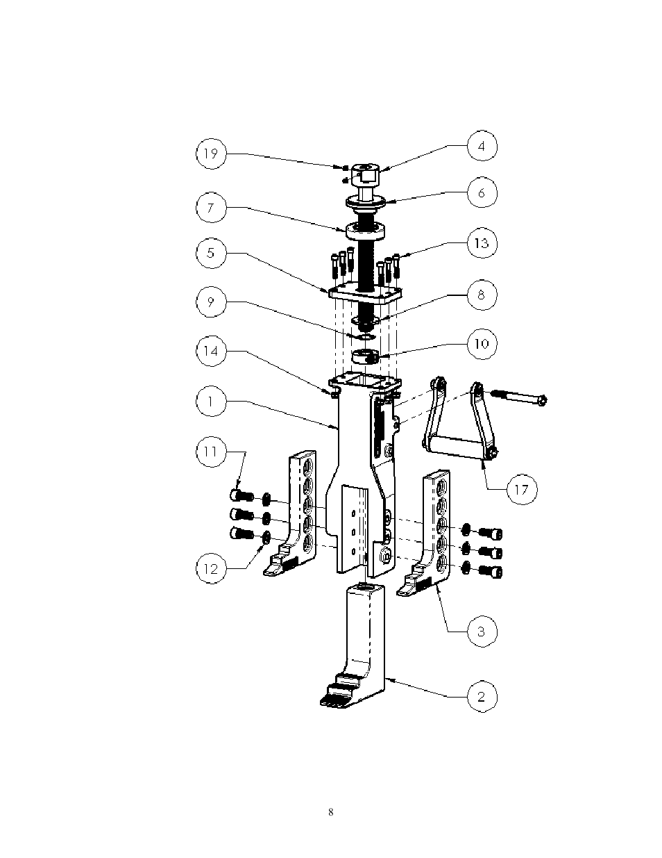 Replacement parts | GEARENCH PHD0535 PETOL POP-IT Flange Spreader & Prying Tool - Heavy Duty User Manual | Page 9 / 10