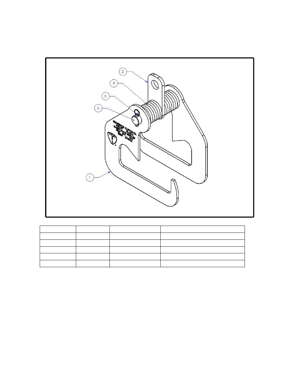 Assembly drawing | GEARENCH FLA212 PETOL Flange Lifter User Manual | Page 9 / 13