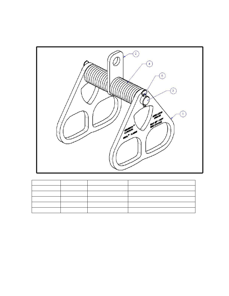 Assembly drawing | GEARENCH FLA5000 PETOL Flange Lifter User Manual | Page 9 / 13