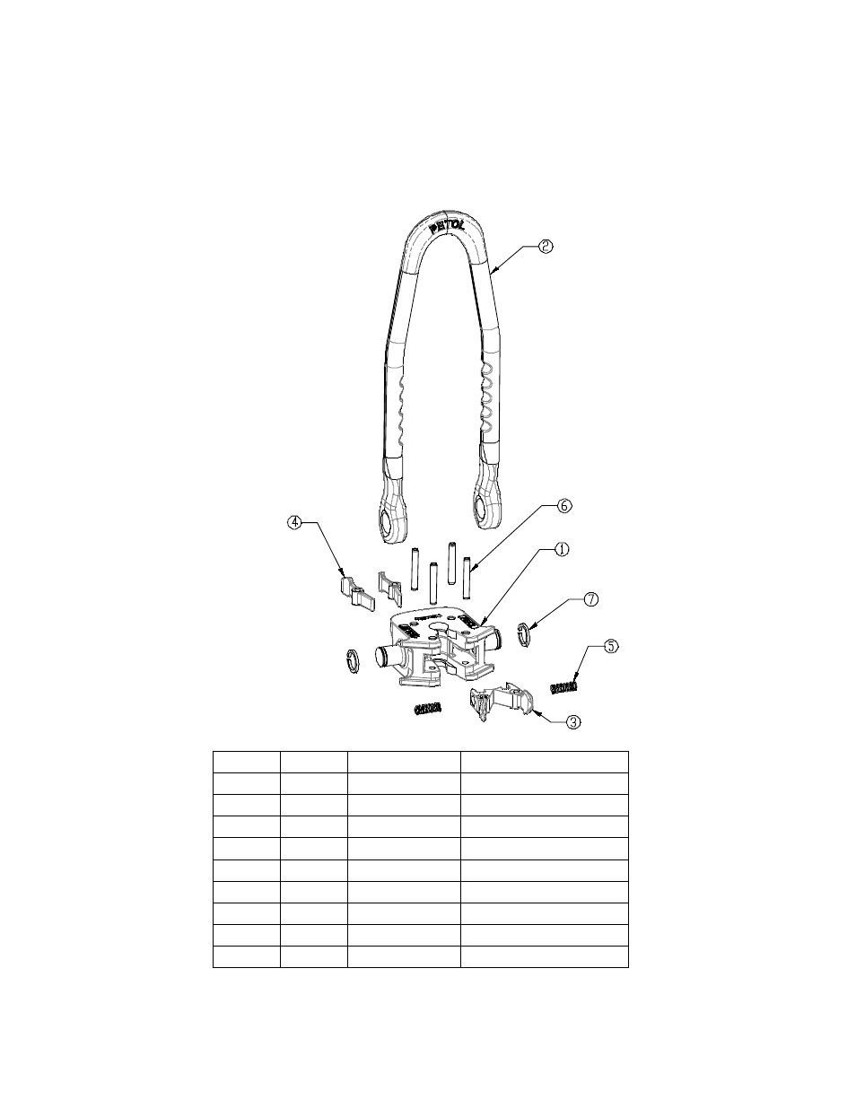 Replacement parts | GEARENCH REAS025 PETOL Suckerod Elevator User Manual | Page 9 / 11