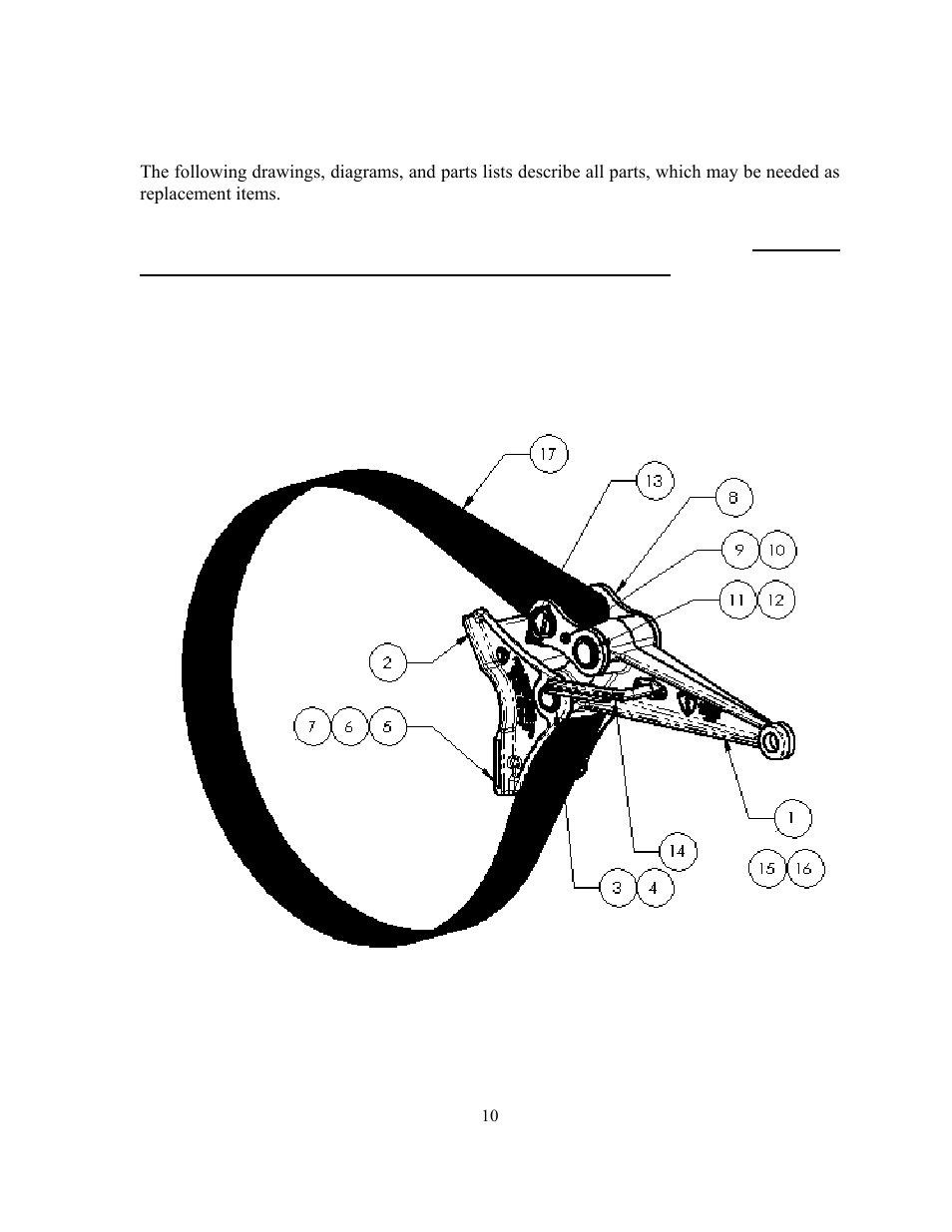 Parts list | GEARENCH SCT3672 PETOL SURGRIP Casing Tong User Manual | Page 12 / 18