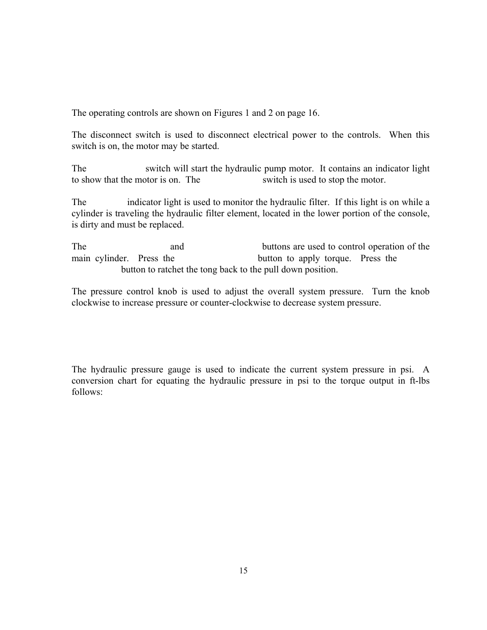 GEARENCH U115H PETOL HYDRA-TORK User Manual | Page 15 / 39