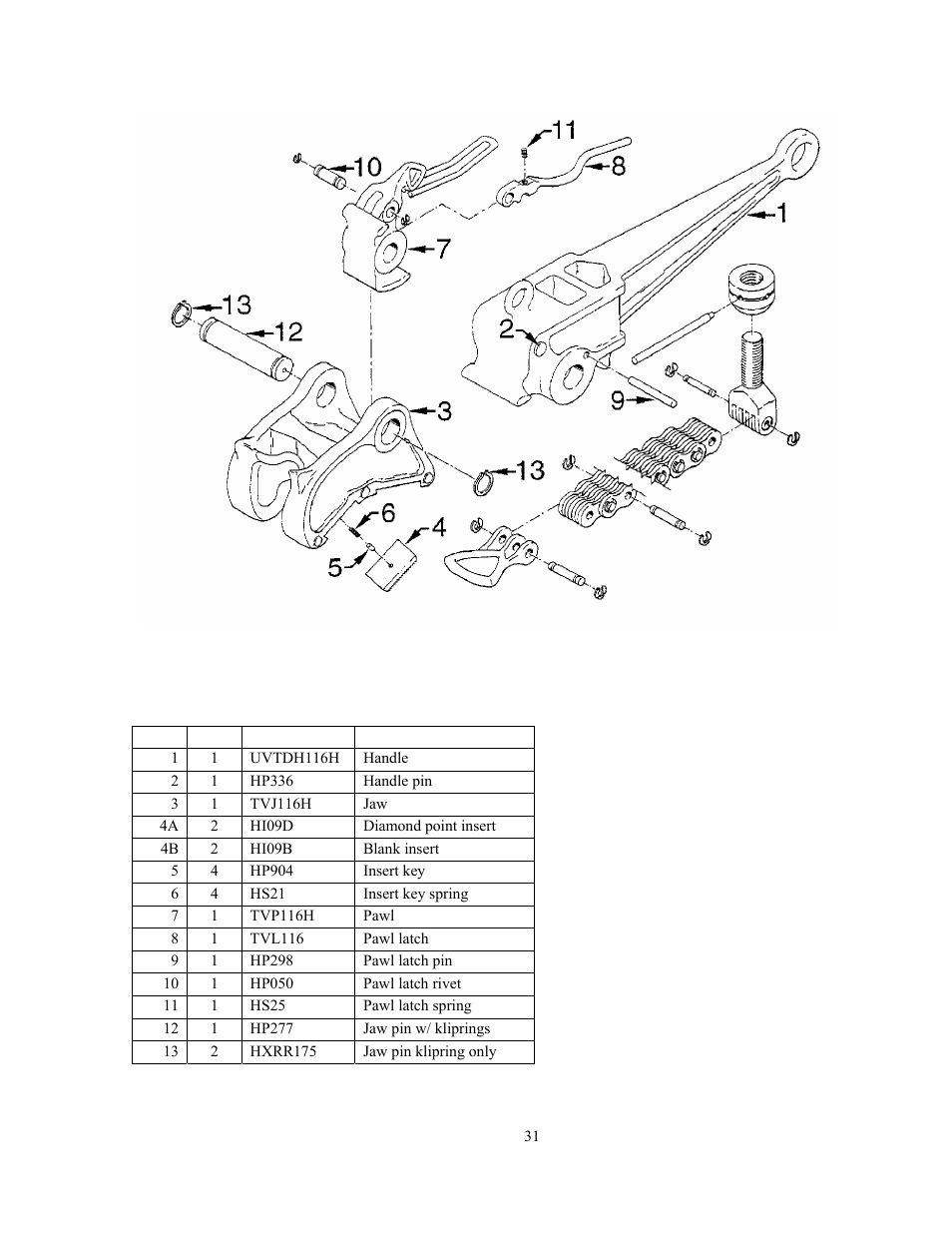 GEARENCH U116H-001L PETOL HYDRA-TORK User Manual | Page 33 / 35