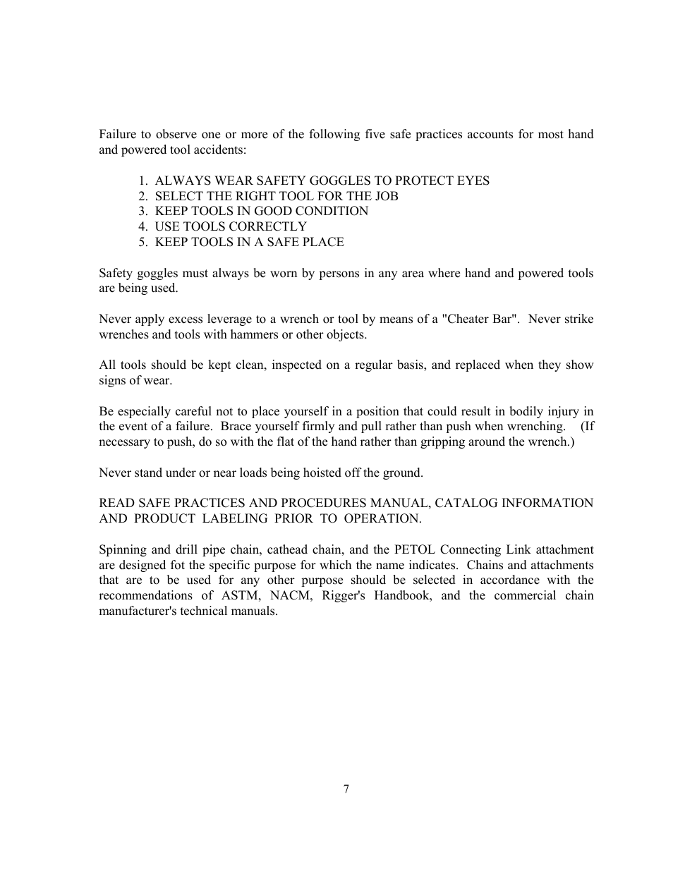 GEARENCH U118-000-G PETOL HYDRA-TORK User Manual | Page 7 / 35