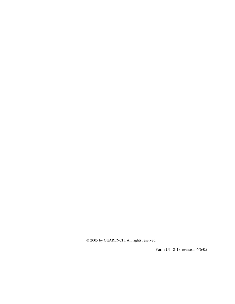 GEARENCH U118-13 PETOL HYDRA-TORK User Manual | 35 pages