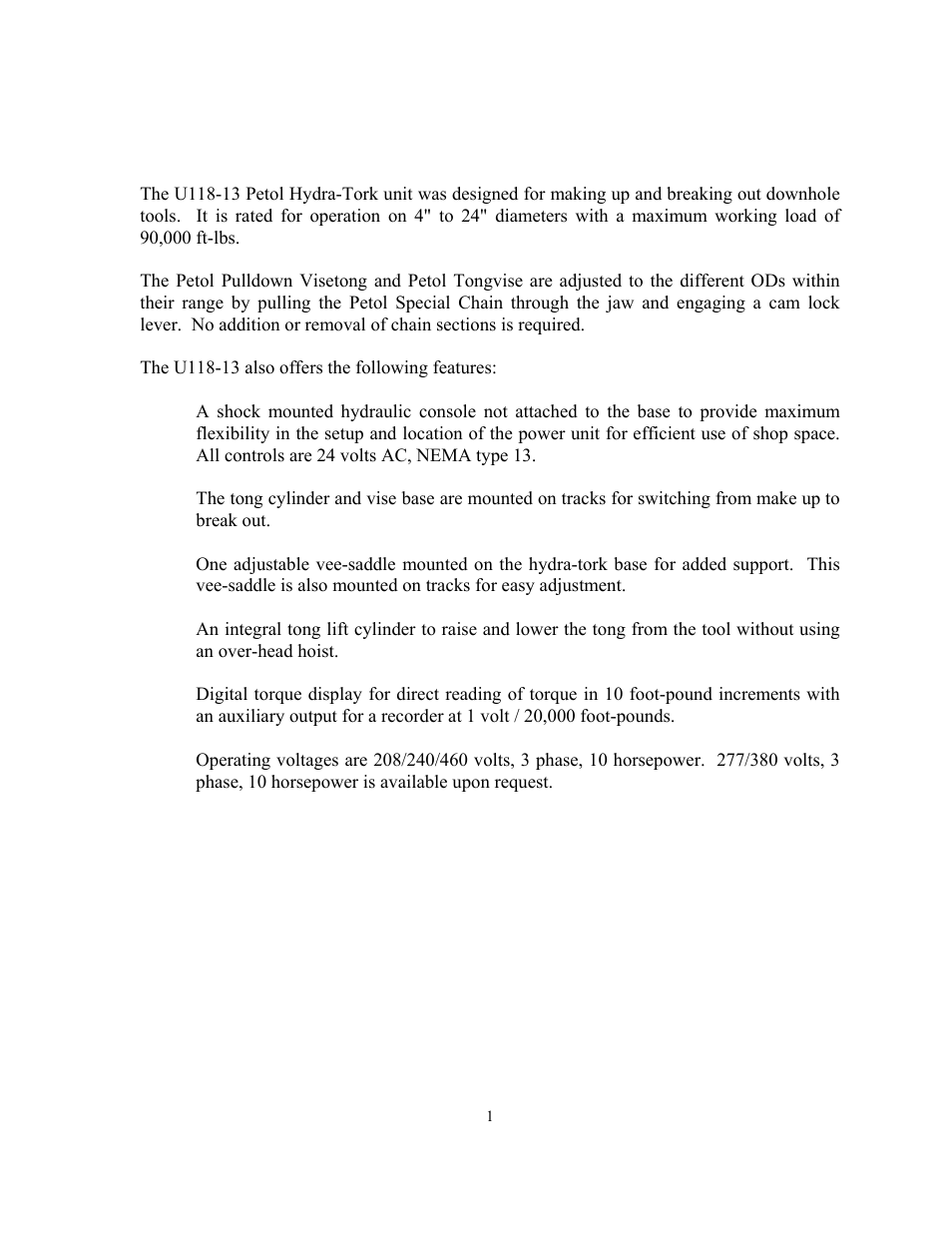 GEARENCH U118-13 PETOL HYDRA-TORK User Manual | Page 3 / 35