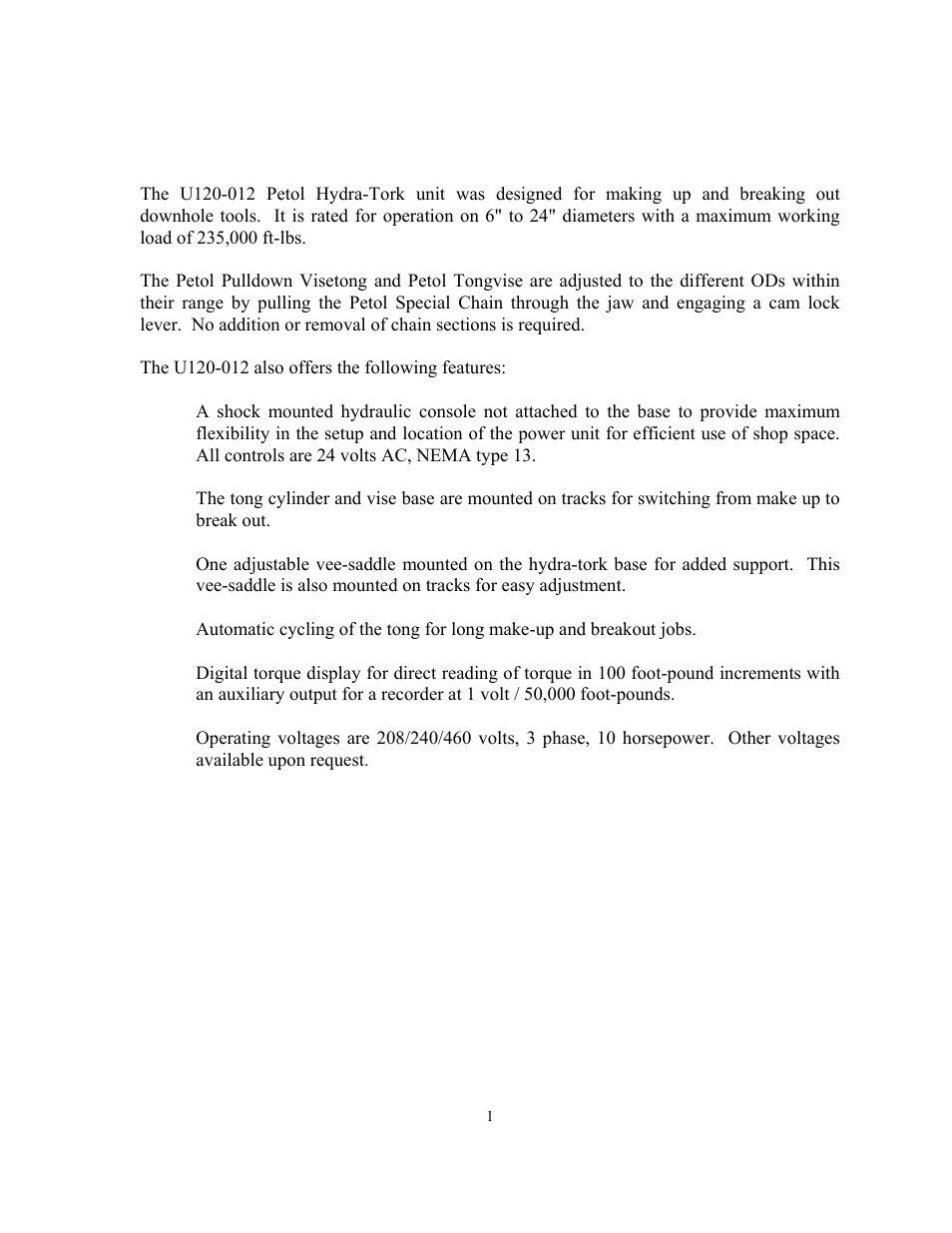 GEARENCH U120-12 PETOL HYDRA-TORK User Manual | Page 3 / 34