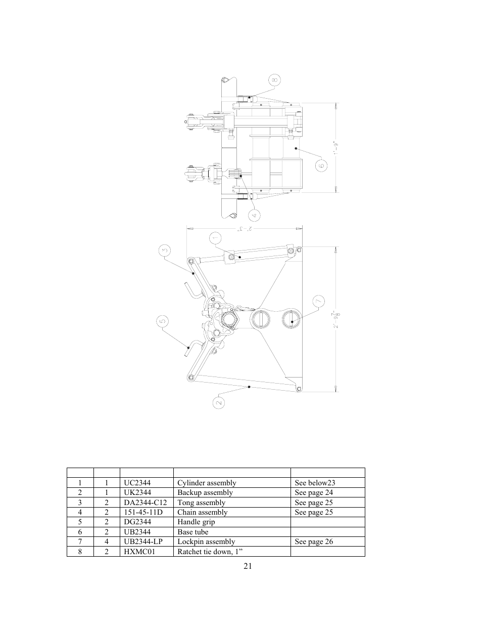 GEARENCH U2344T PETOL HYDRA-TORK User Manual | Page 21 / 25