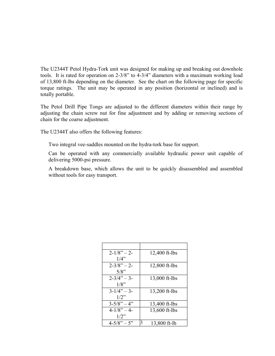 GEARENCH U2344T PETOL HYDRA-TORK User Manual | Page 3 / 25