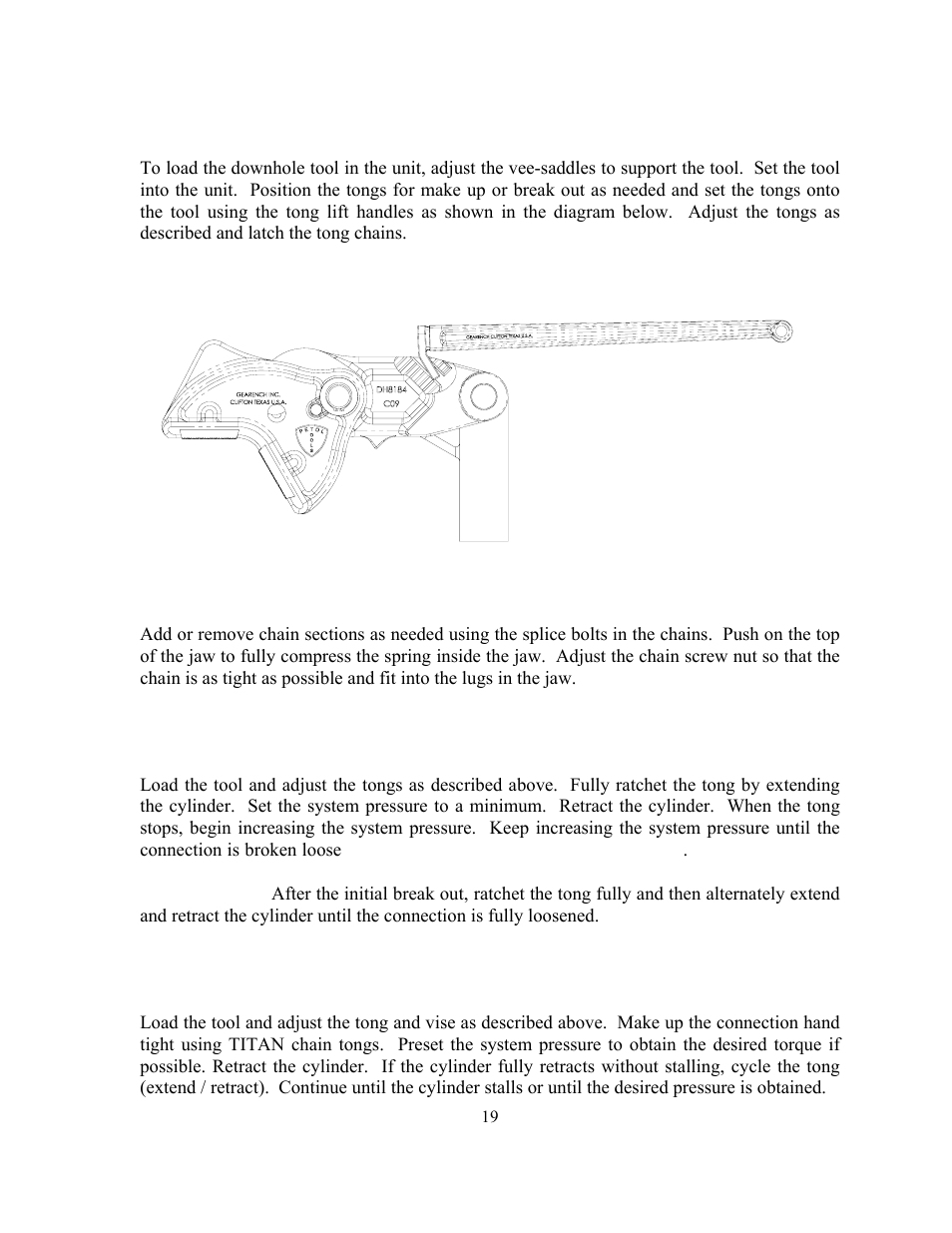 GEARENCH U8184 PETOL HYDRA-TORK User Manual | Page 19 / 29