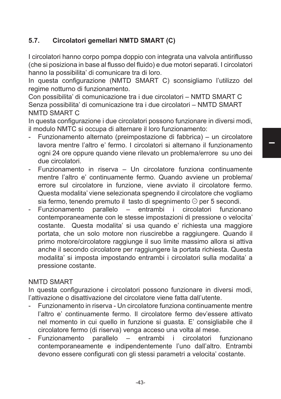 IMP Pumps NMT(D) SMART (C) User Manual | Page 43 / 56