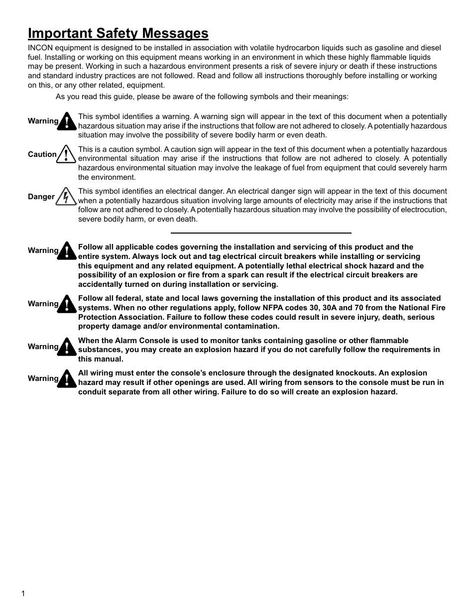 Important safety messages | Franklin Fueling Systems S940 User Manual | Page 4 / 8