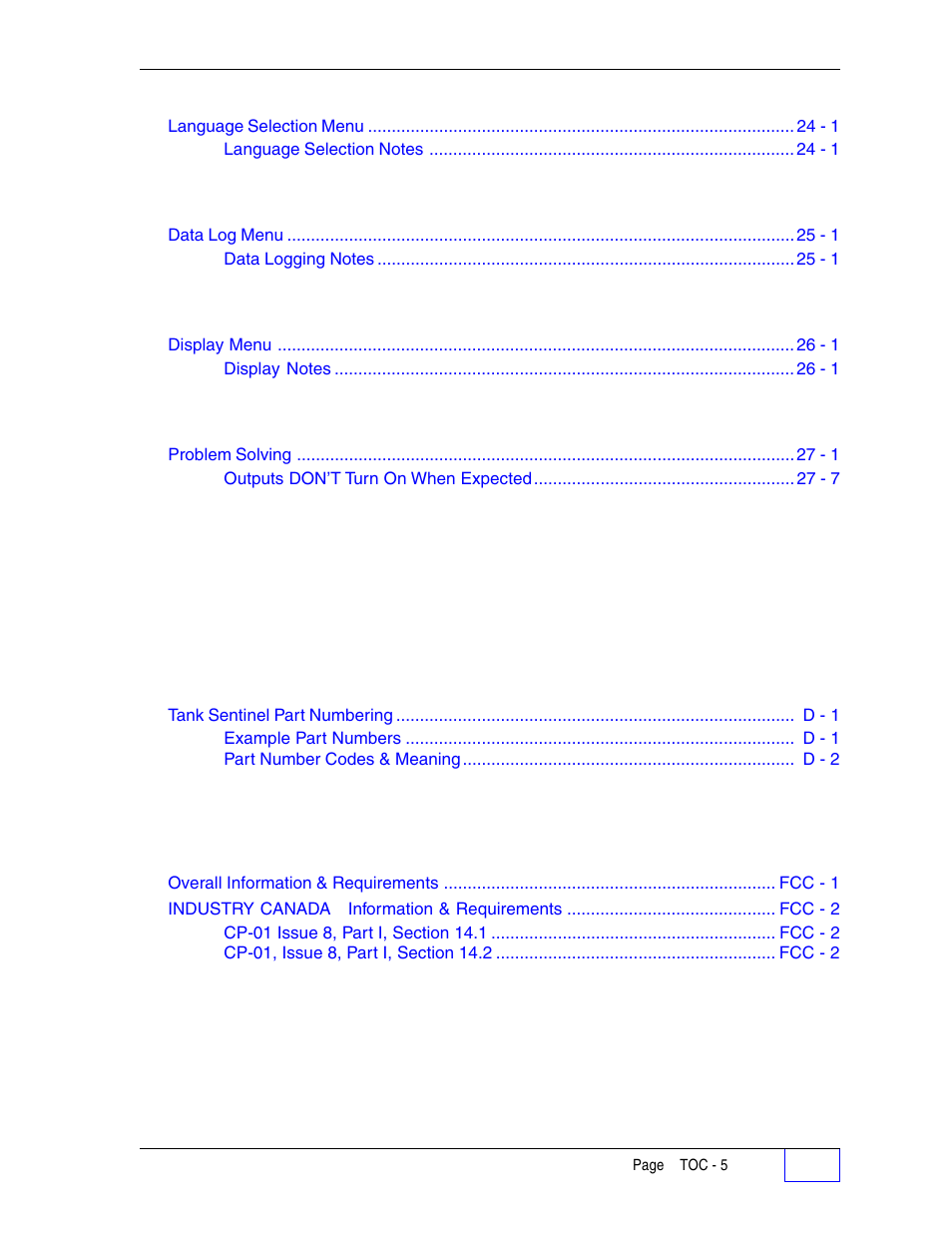 Franklin Fueling Systems Tank Sentinel (TS-1001, 2001, 504, 508 & 750) Setup Programming Guide User Manual | Page 7 / 184