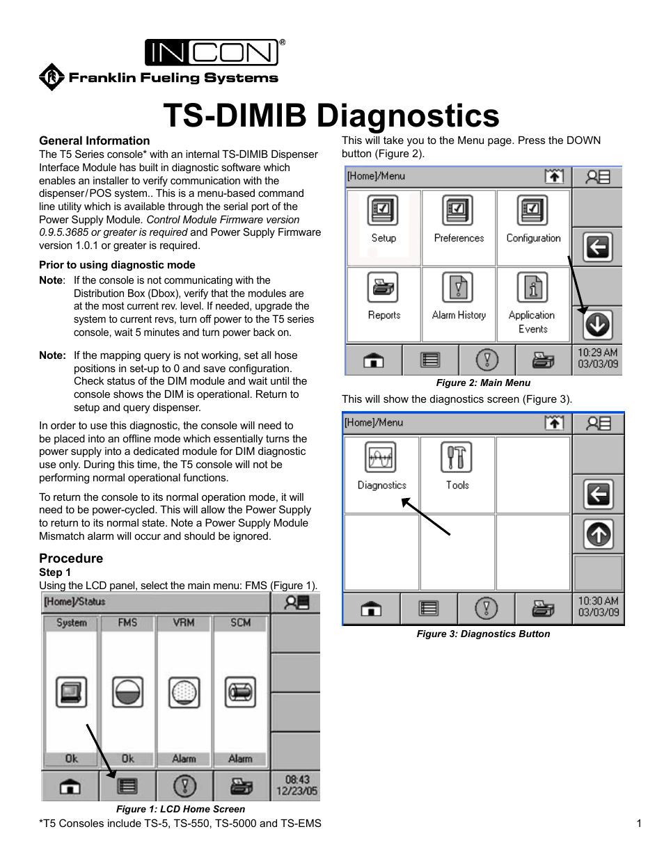 Franklin Fueling Systems TS-DIMIB Diagnostics User Manual | 4 pages