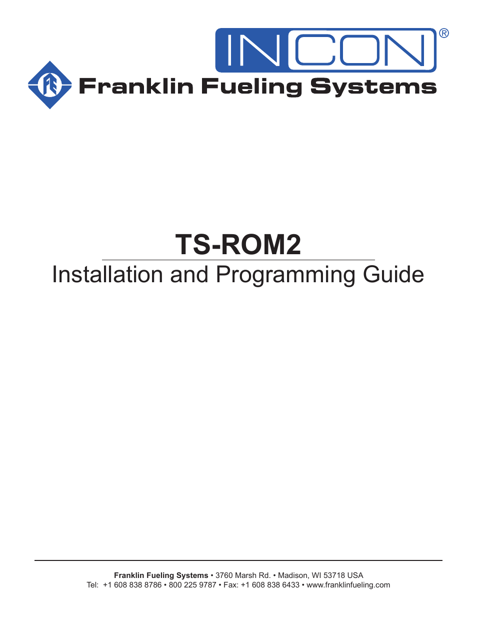 Franklin Fueling Systems TS-ROM2 User Manual | 8 pages