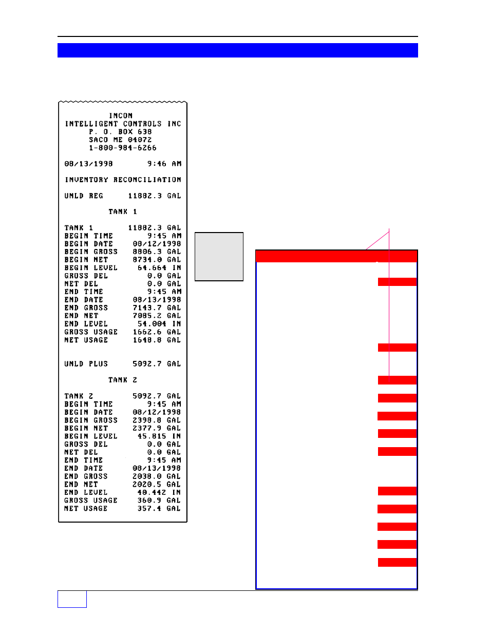 Usage reports | Franklin Fueling Systems Tank Sentinel (TS-1001, 2001, 504, 508 & 750) Operators Guide Rev. D User Manual | Page 43 / 100