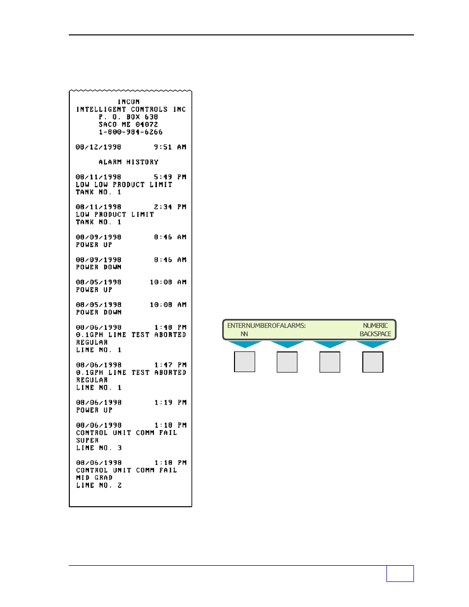 System setup report 3, Tank setup report 3 | Franklin Fueling Systems Tank Sentinel (TS-1001, 2001, 504, 508 & 750) Operators Guide Rev. D User Manual | Page 56 / 100