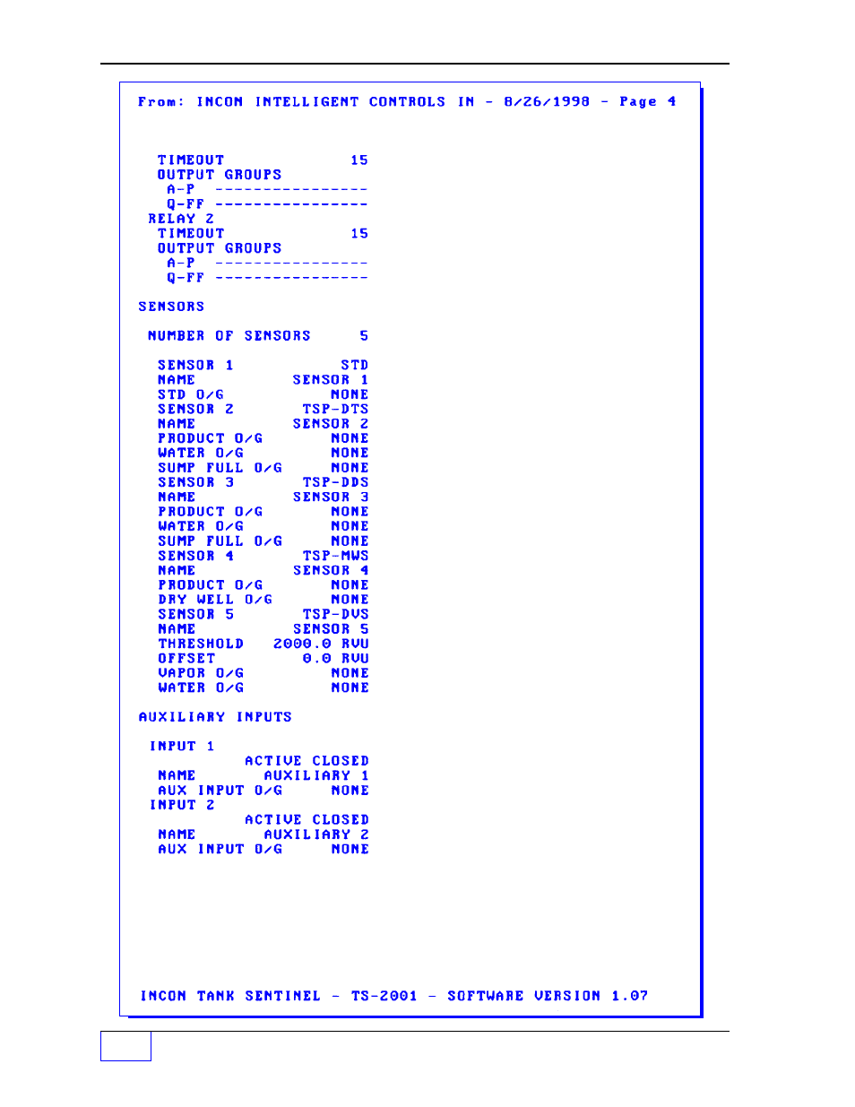 Regulatory report 3 | Franklin Fueling Systems Tank Sentinel (TS-1001, 2001, 504, 508 & 750) Operators Guide Rev. D User Manual | Page 61 / 100