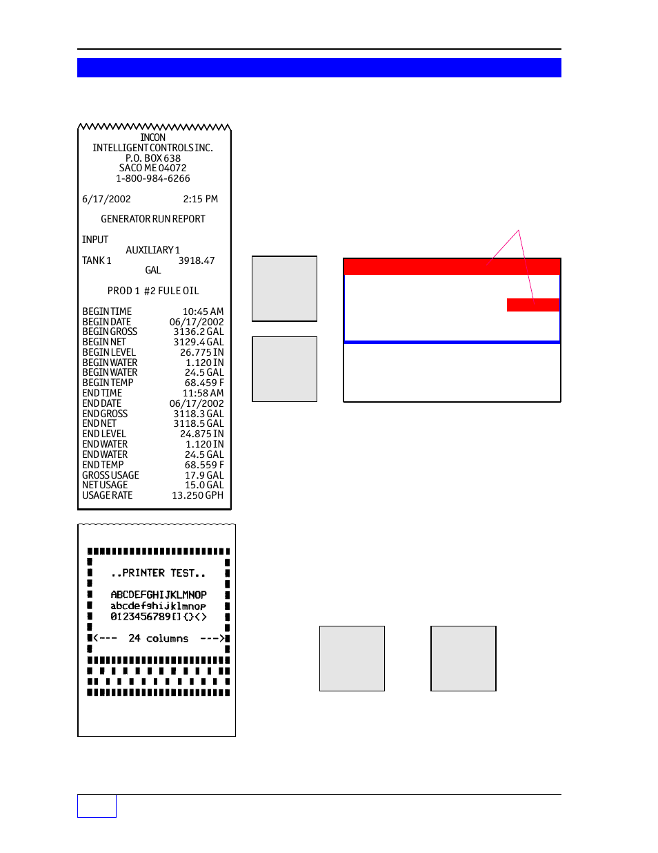 Space, Generator run report | Franklin Fueling Systems Tank Sentinel (TS-1001, 2001, 504, 508 & 750) Operators Guide Rev. D User Manual | Page 65 / 100