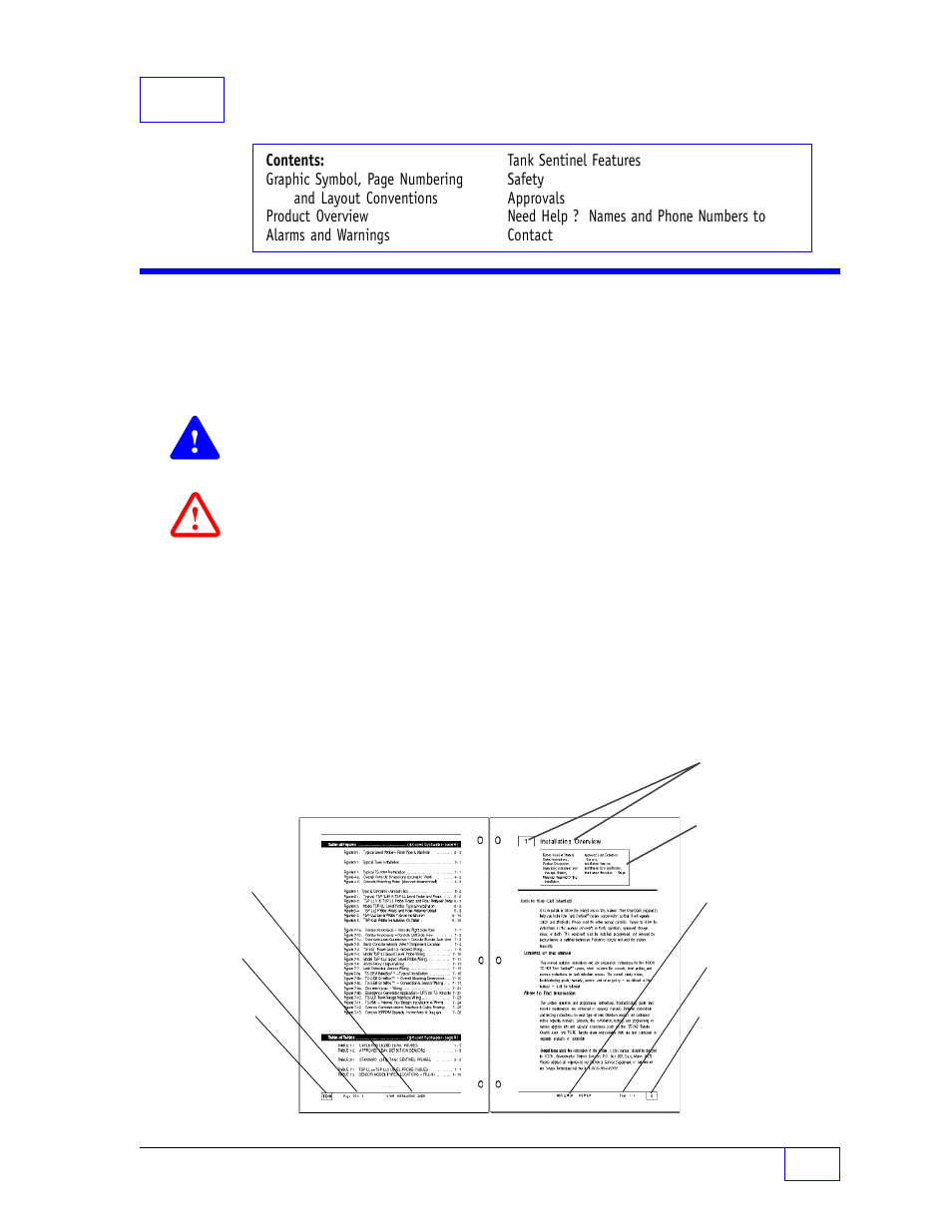 P preface p, Graphic symbol conventions p, Ppreface | Graphic symbol conventions | Franklin Fueling Systems Tank Sentinel (TS-1001, 2001, 504, 508 & 750) Operators Guide Rev. D User Manual | Page 7 / 100