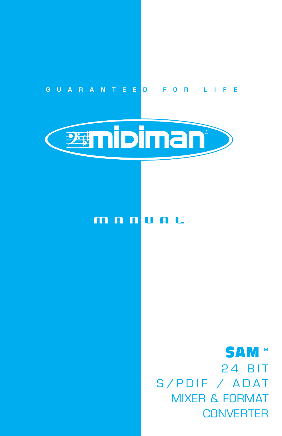 M-AUDIO SAM User Manual | 17 pages