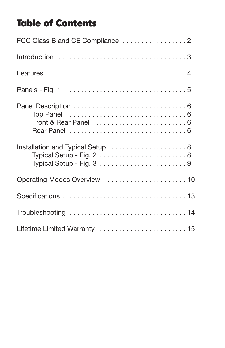 M-AUDIO SAM User Manual | Page 2 / 17