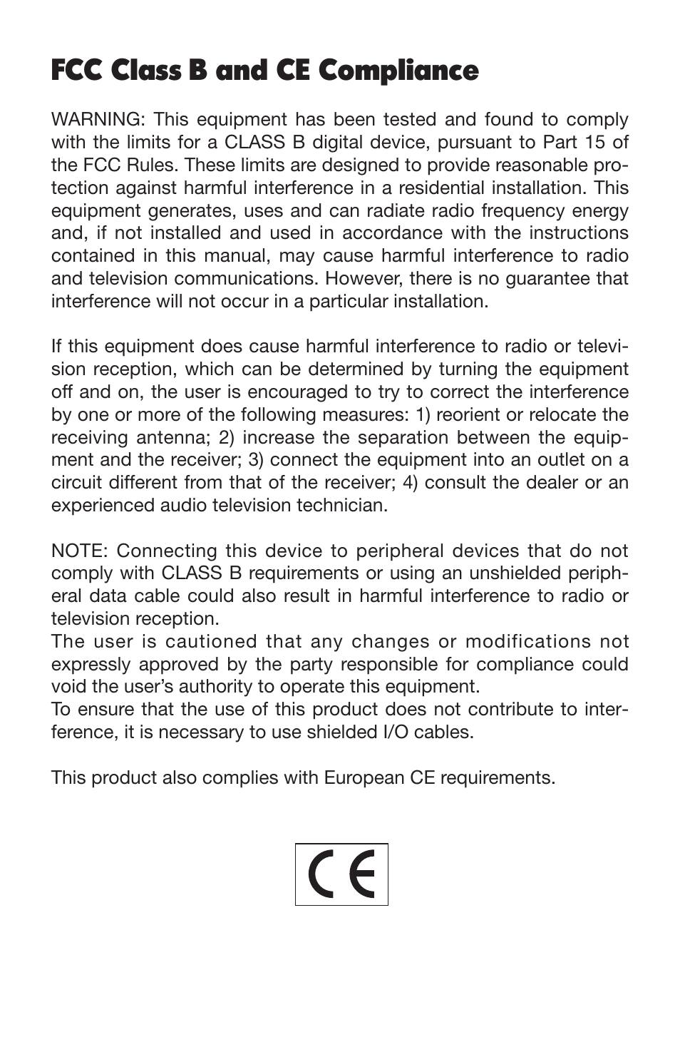 Fcc class b and ce compliance | M-AUDIO SAM User Manual | Page 3 / 17