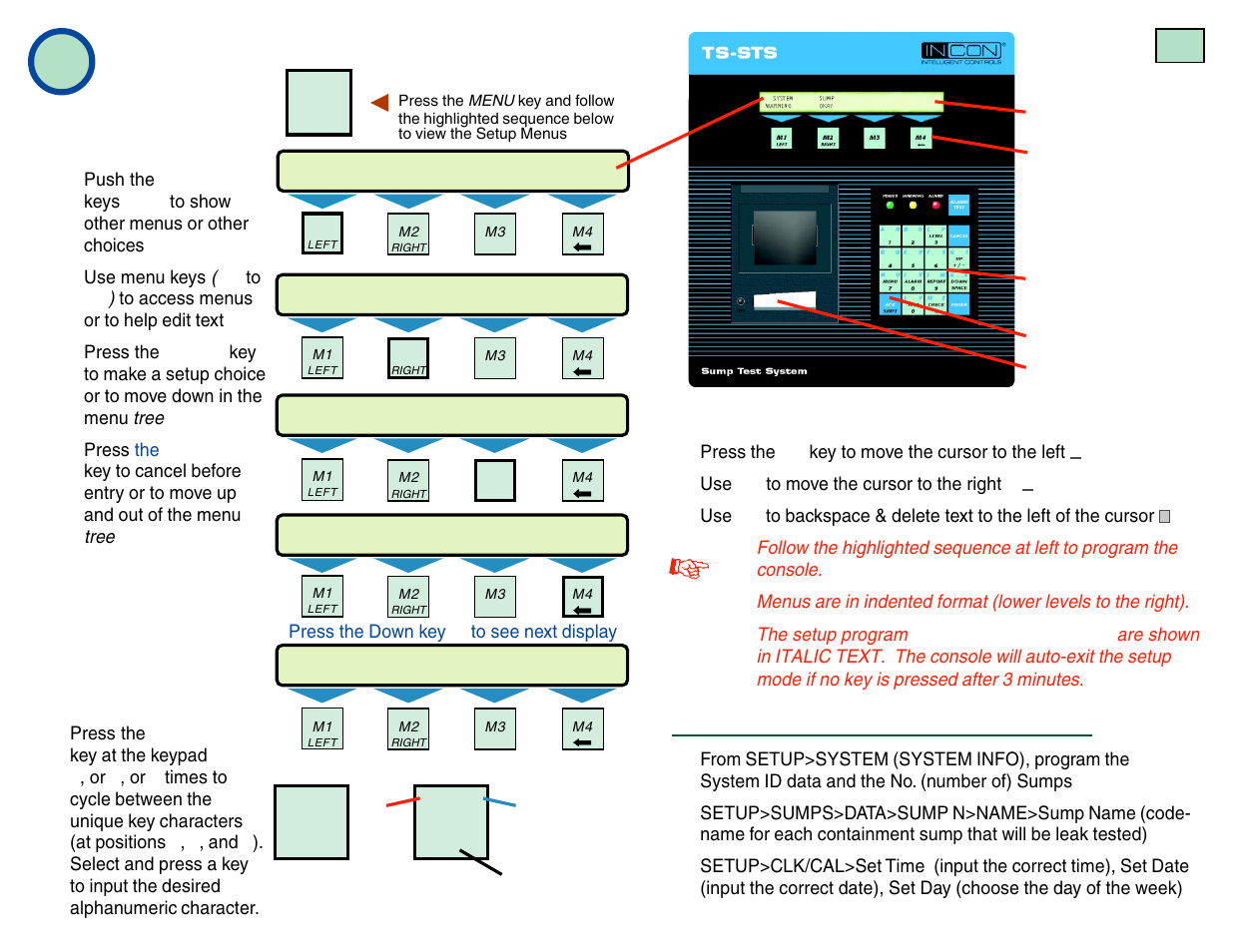 Setup - program the console, Minimum setup requirements | Franklin Fueling Systems TS-STS Sump Test System Kit User Manual | Page 4 / 8