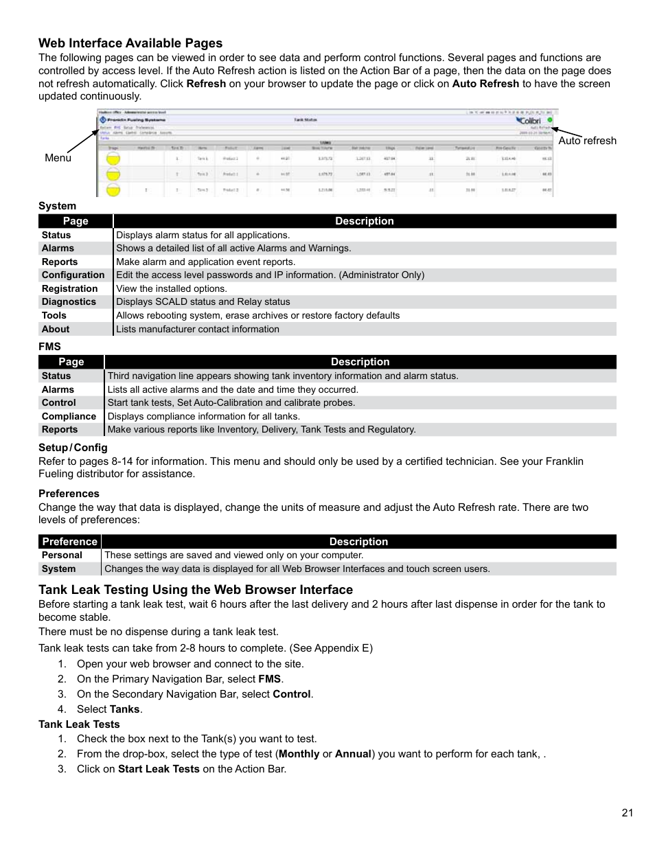 Franklin Fueling Systems Colibri CL6 Setup and Operators Guide User Manual | Page 21 / 32