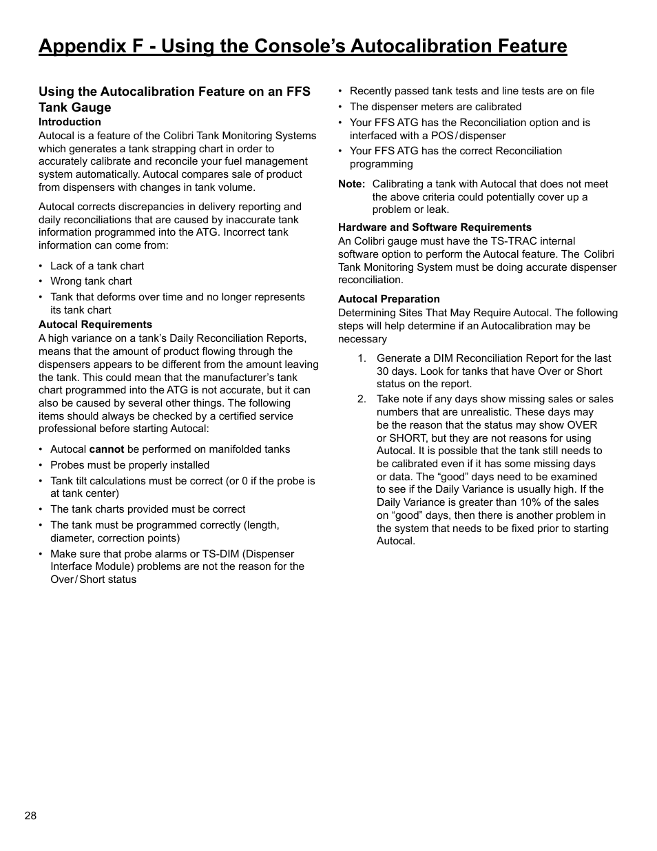 Franklin Fueling Systems Colibri CL6 Setup and Operators Guide User Manual | Page 28 / 32