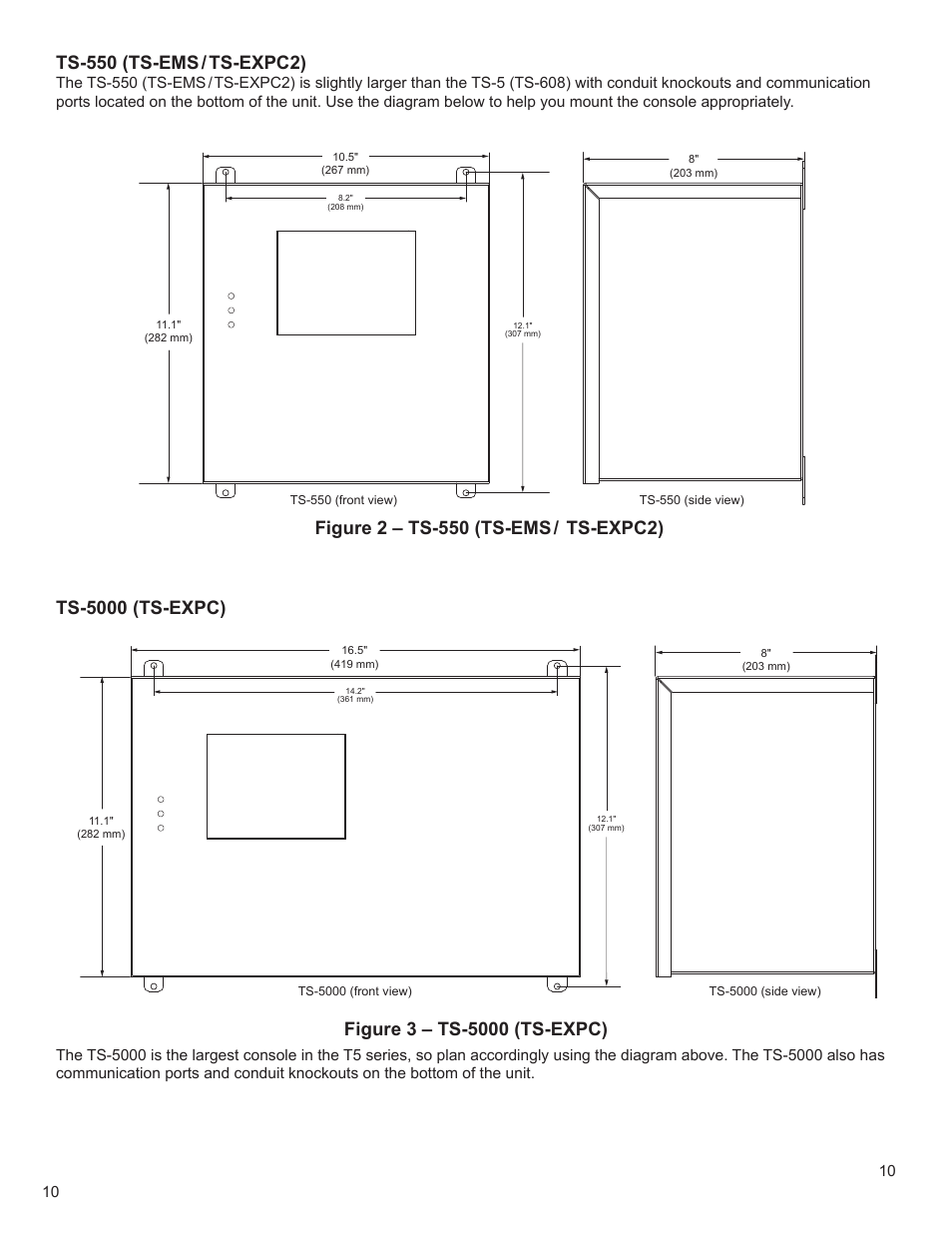Ts-550 (ts-ems / ts-expc2), Ts-5000 (ts-expc) | Franklin Fueling Systems T5 Series Fuel Management System Installation Guide User Manual | Page 10 / 30