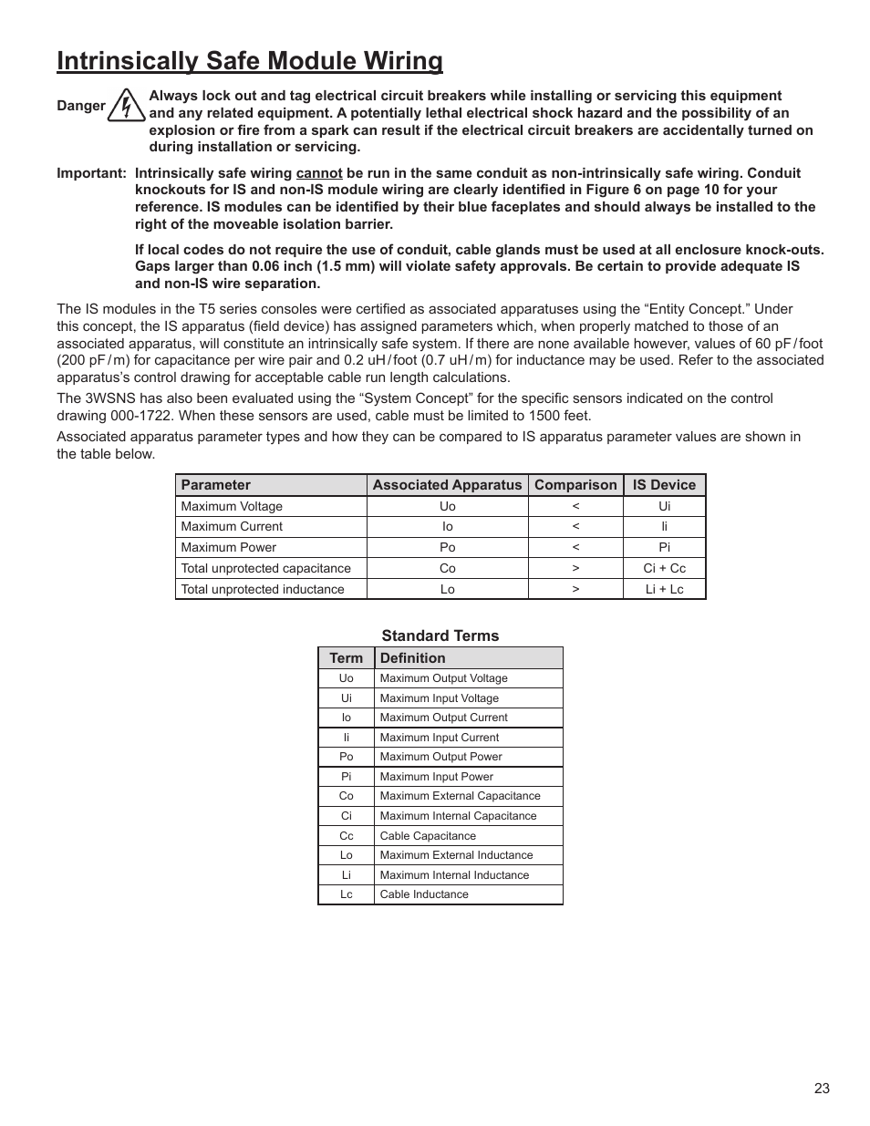 Intrinsically safe module wiring | Franklin Fueling Systems T5 Series Fuel Management System Installation Guide User Manual | Page 23 / 30