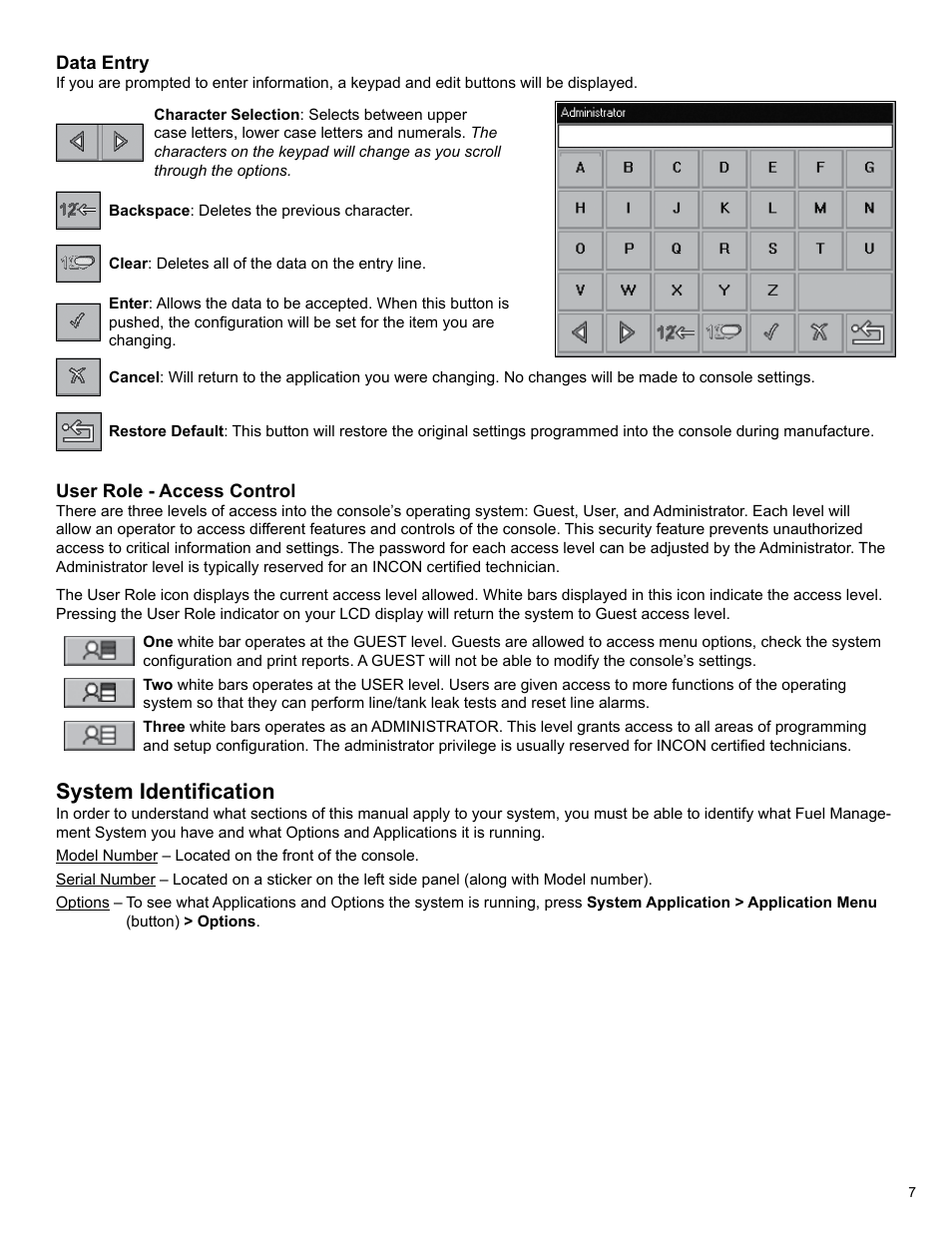 System identification | Franklin Fueling Systems T5 Series Fuel Management System Operators Guide User Manual | Page 11 / 48