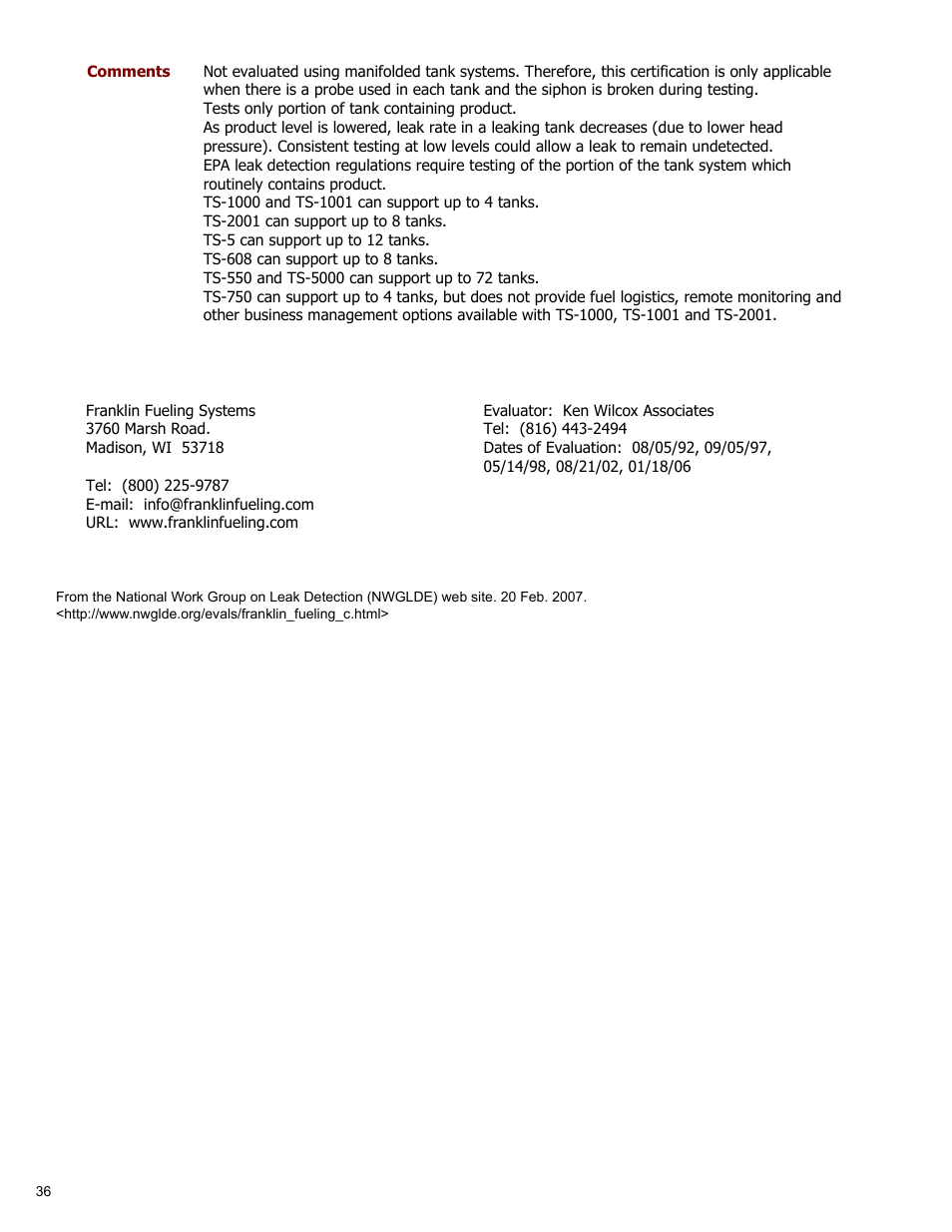 Franklin Fueling Systems T5 Series Fuel Management System Operators Guide User Manual | Page 40 / 48