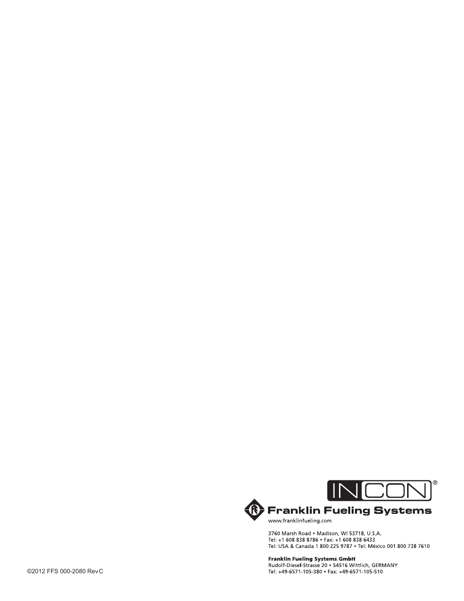 Franklin Fueling Systems TSSP-TMPTR Thermal Printer User Manual | Page 8 / 8