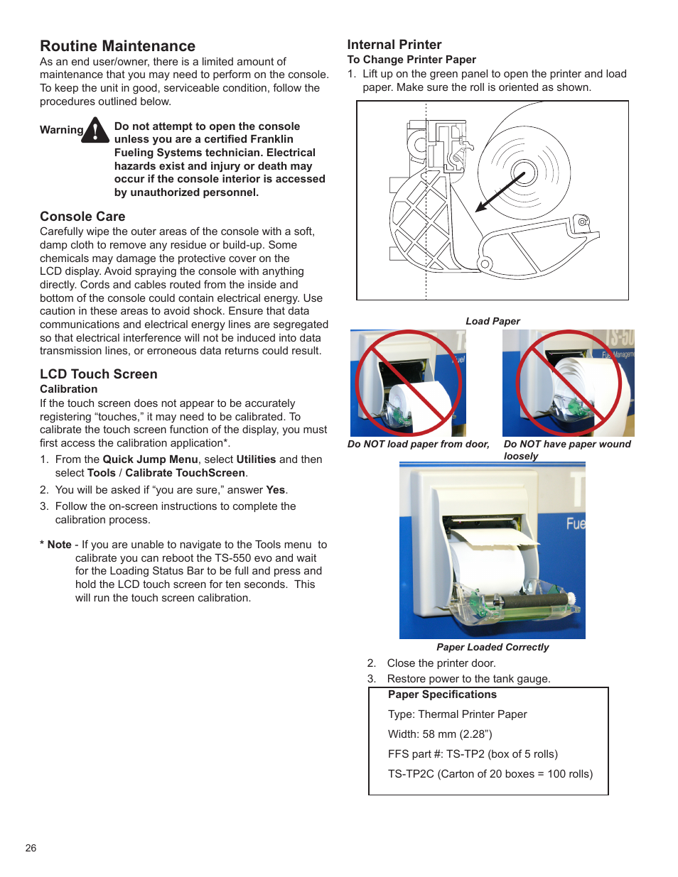 Routine maintenance | Franklin Fueling Systems TS 550 evo Fuel Management System Operators Guide User Manual | Page 30 / 48